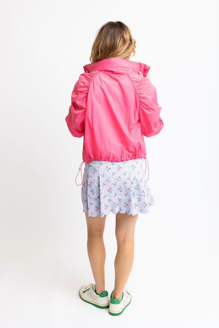 Solid Sport Zip Jacket with Hood