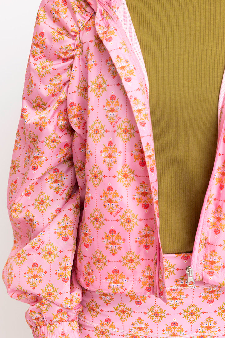 Floral London Weekend Jacket with Hood