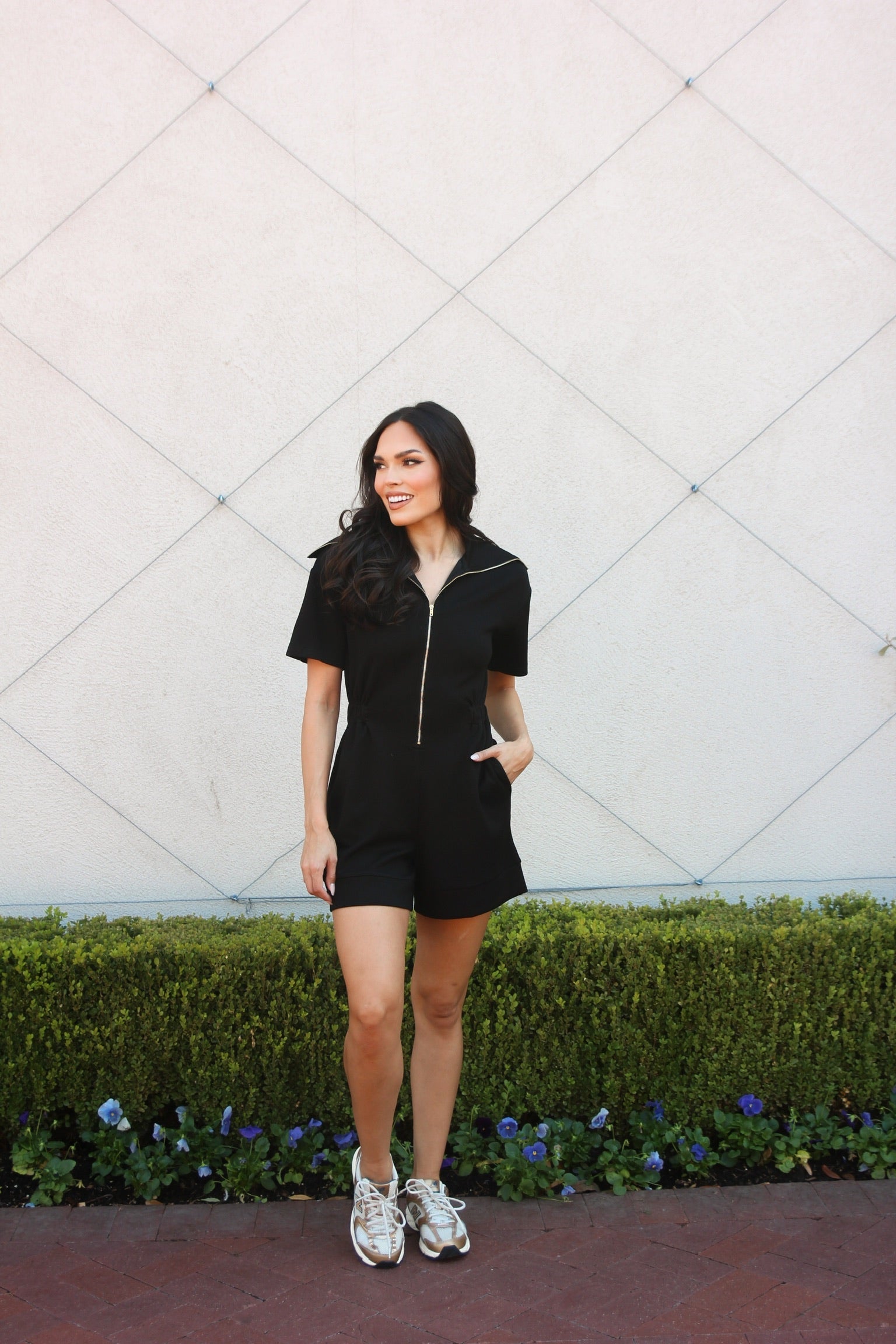 Knit Zip Novelty Romper