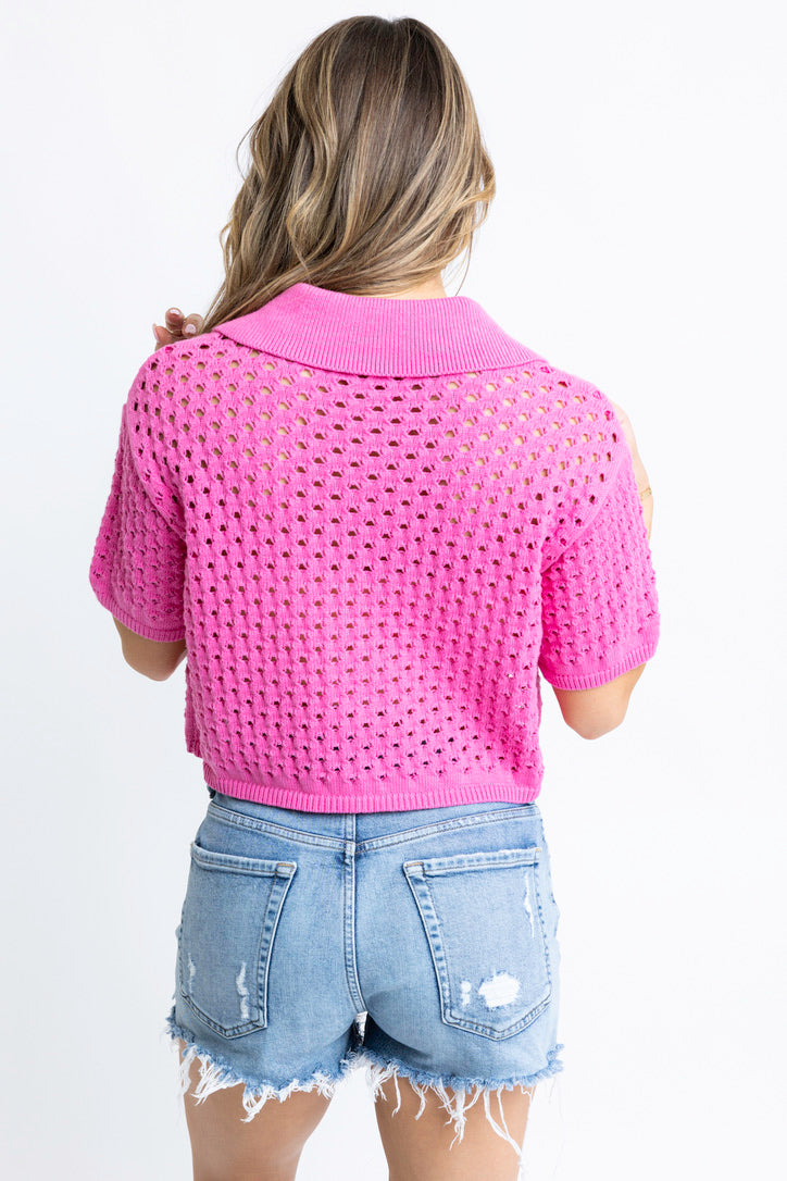 Novelty Button Top
