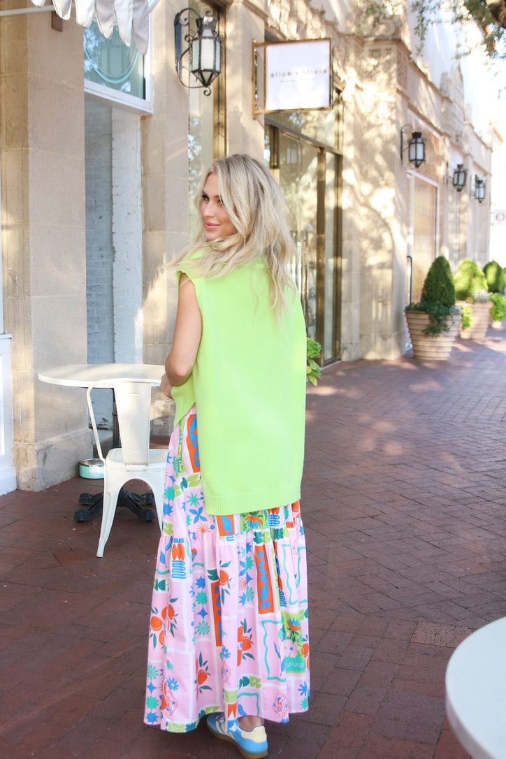 Solid Sleeveless Turtleneck Sweater