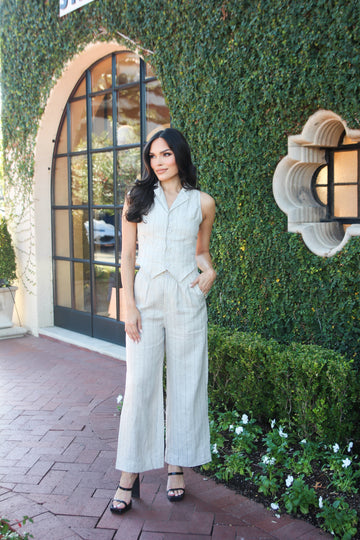 Stripe Menswear Pant