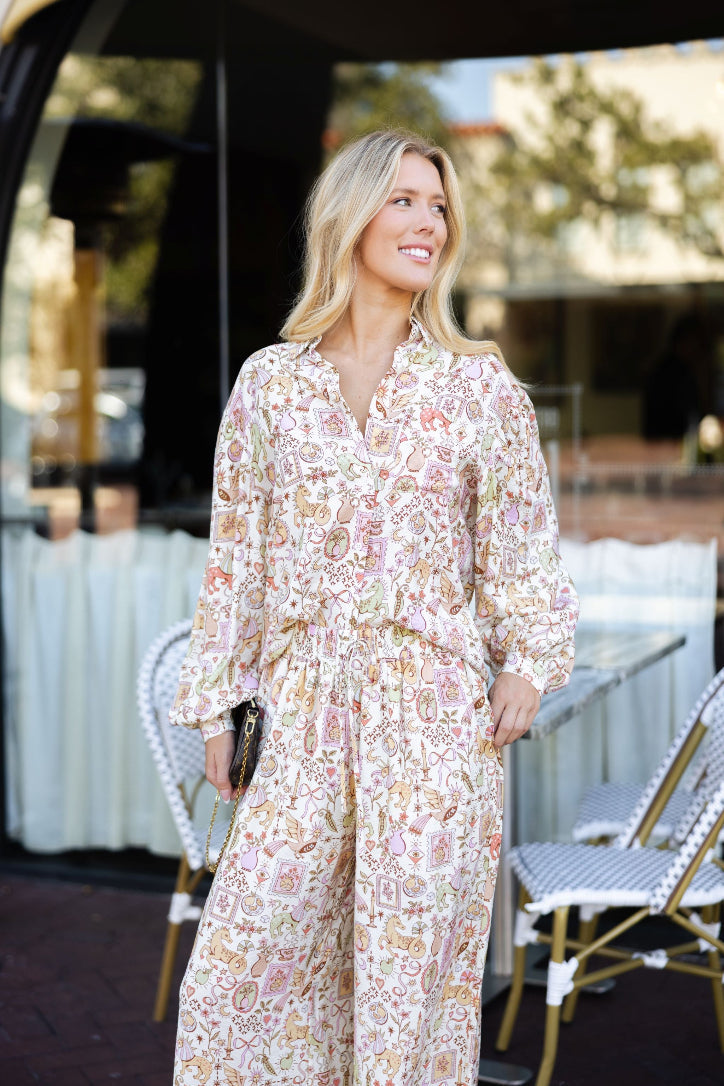 Magical Storybook Button Up Top