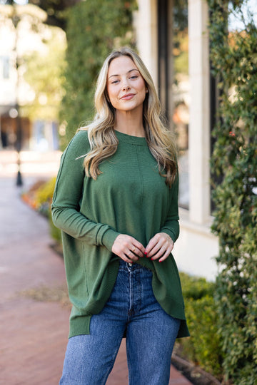 Solid Novelty Cashmere Blend Crew Sweater